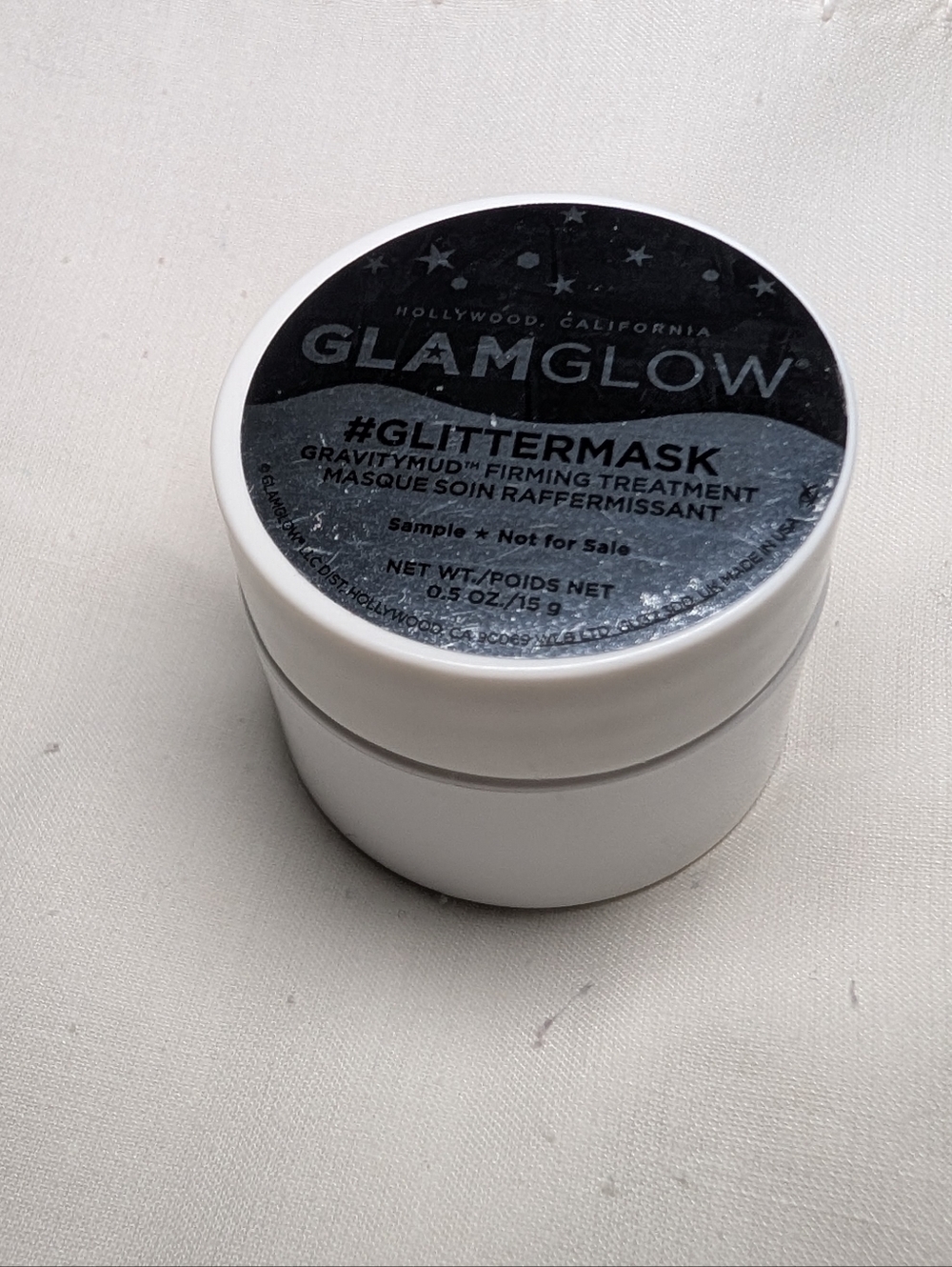Mini Size Glamglow Glitter mask Gravitymud Firming Treatment Mask Black Glitter